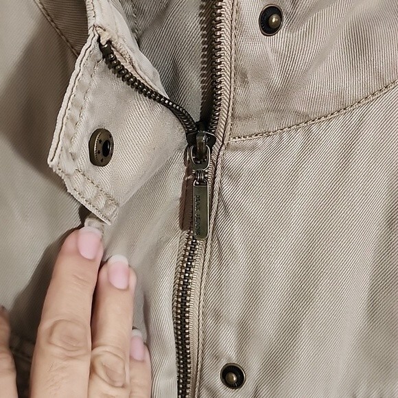 Max Jeans beige plus size utility jacket size 1X - Picture 7 of 10